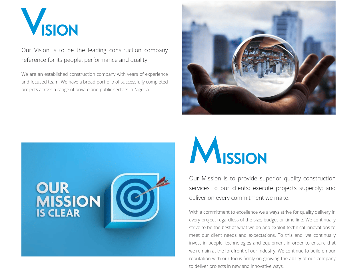 Outcome: Bid success rate and project pipeline growth
