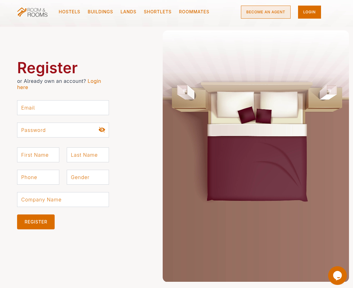 Room and Rooms homepage