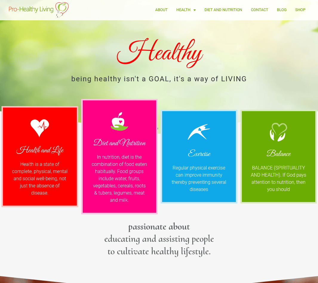 Pro-Healthy Living